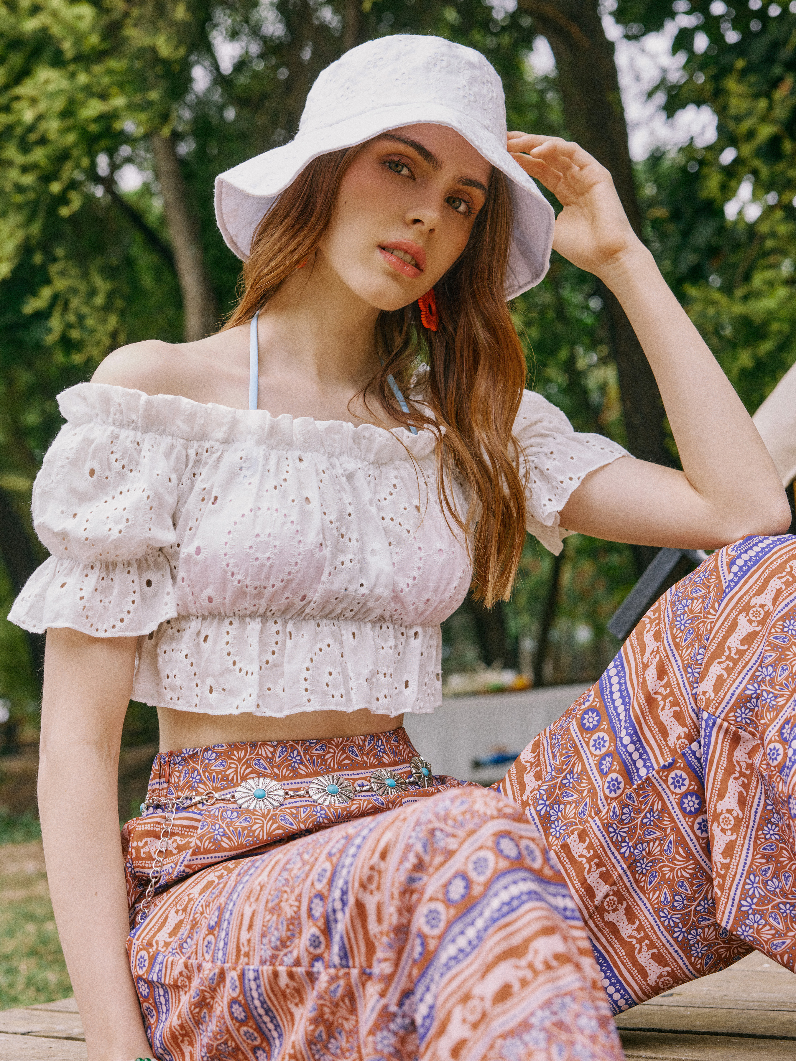 Floral Decor Bucket Hat For Daily Casual