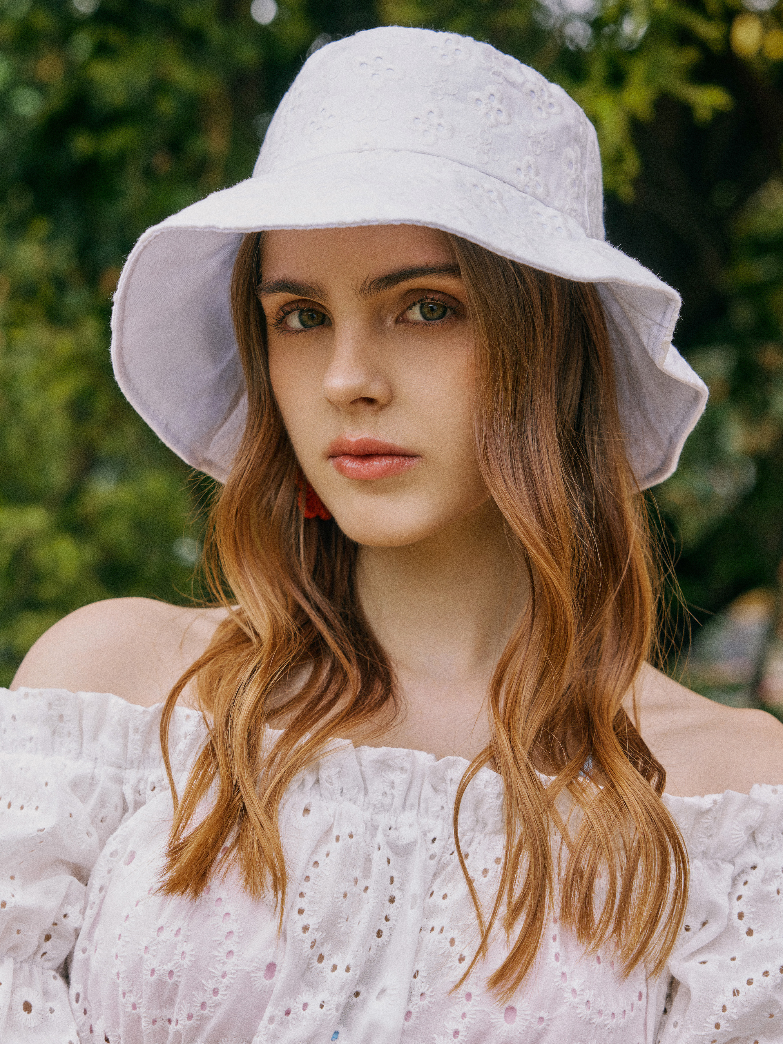 【Cider】フローラル バケット ハット Floral Decor Bucket Hat For Daily Casual