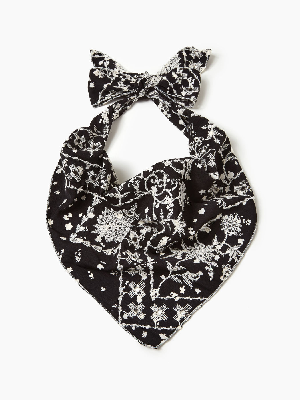  Blumenbesticktes Bandana