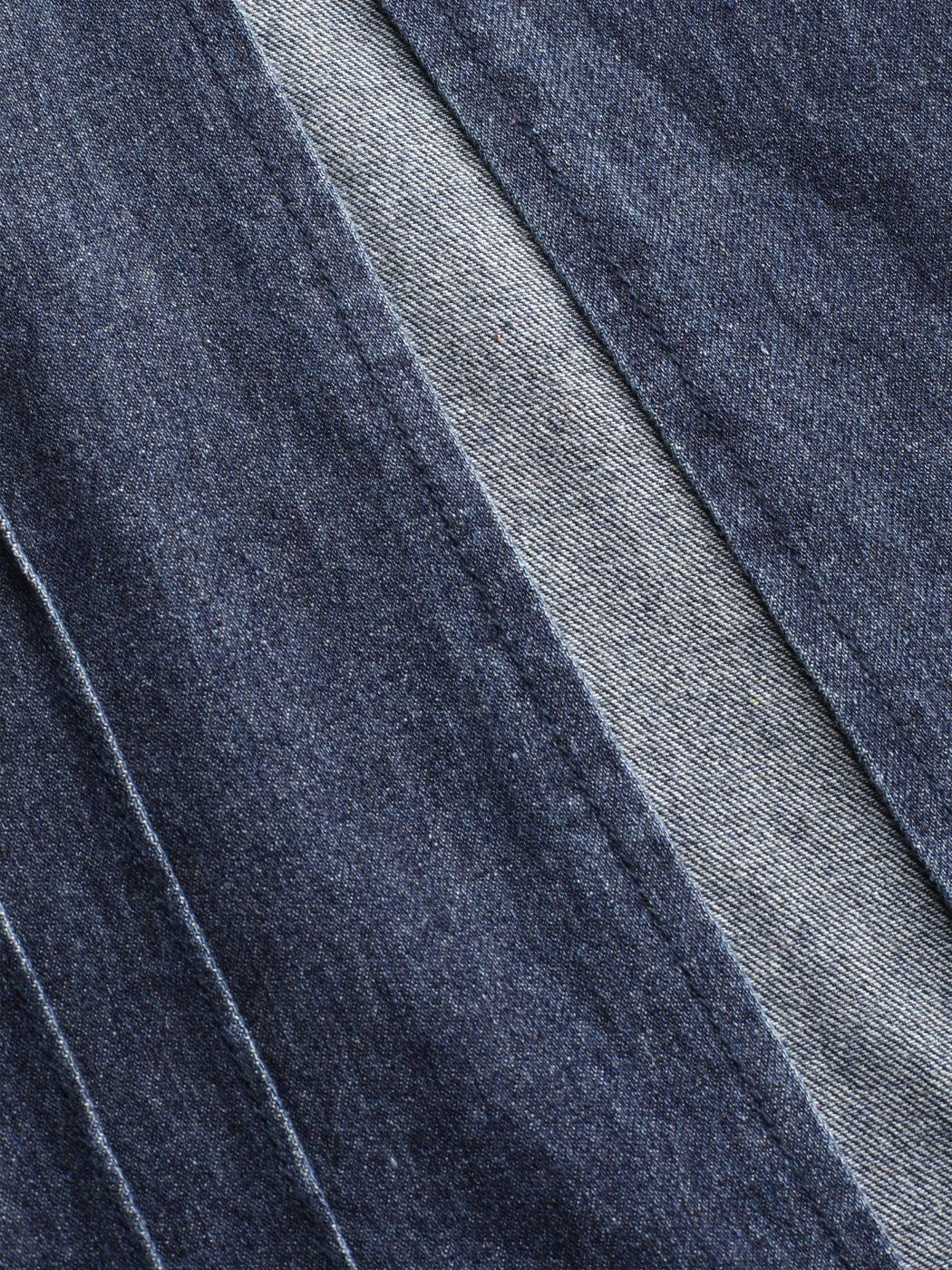 Stitch Denim Maxirock mit Schlitz Kurve & Plus
