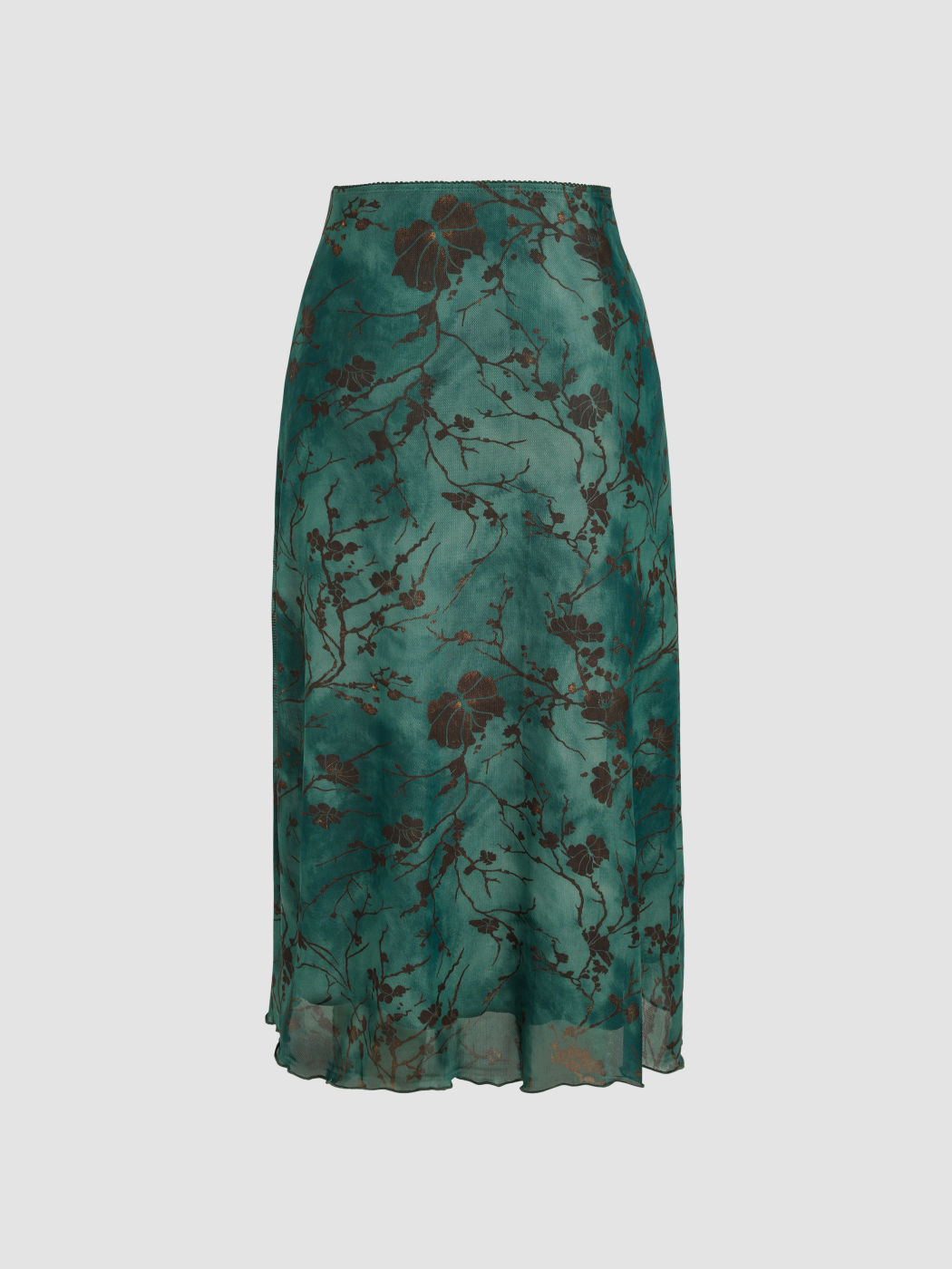 Hohen Bundes Floral Mesh Midiskirt