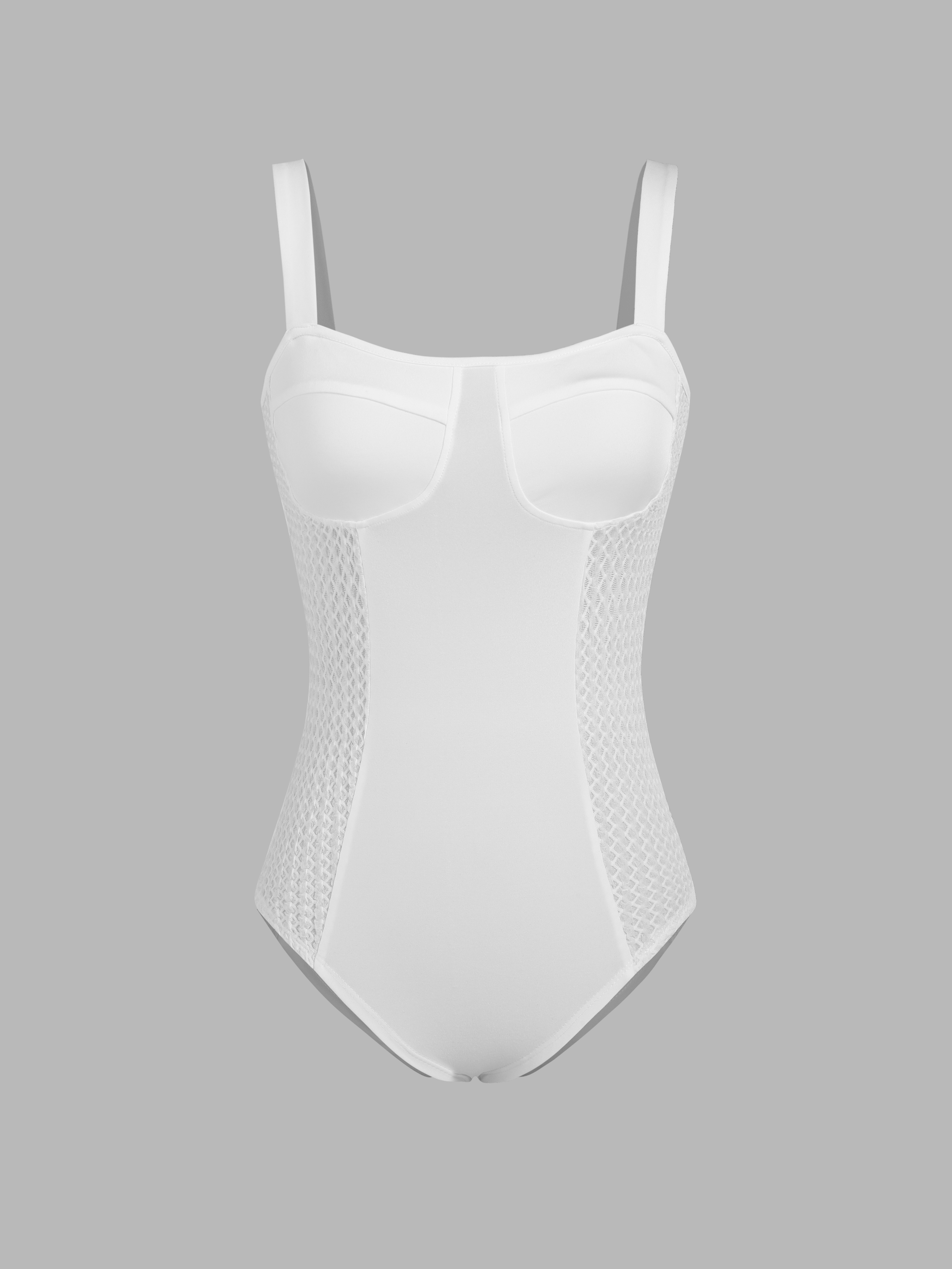 Hollow Out Corset Bodysuit For Vacation Swimming Pool