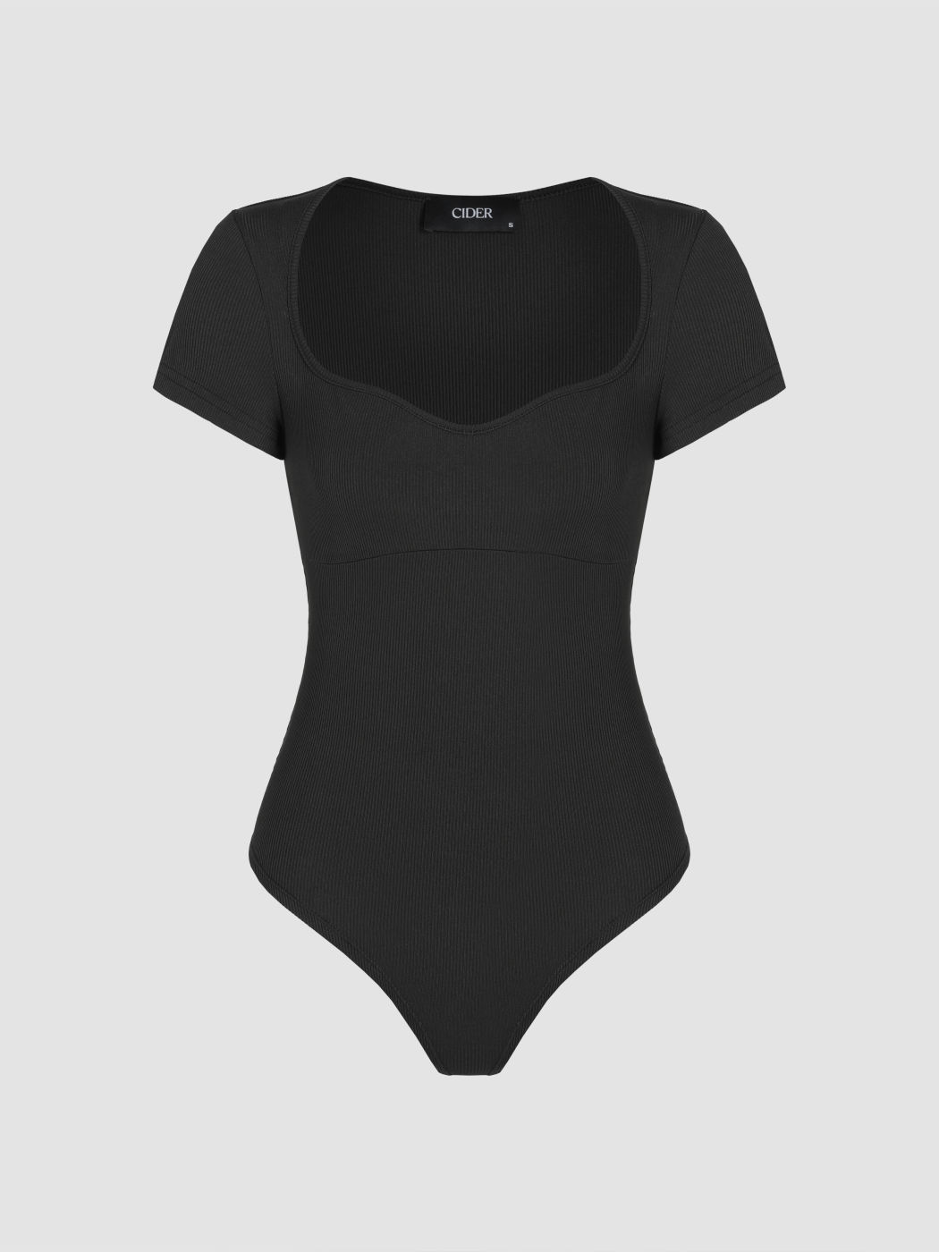 Uneckline Knitted Bodysuit For Daily Casual