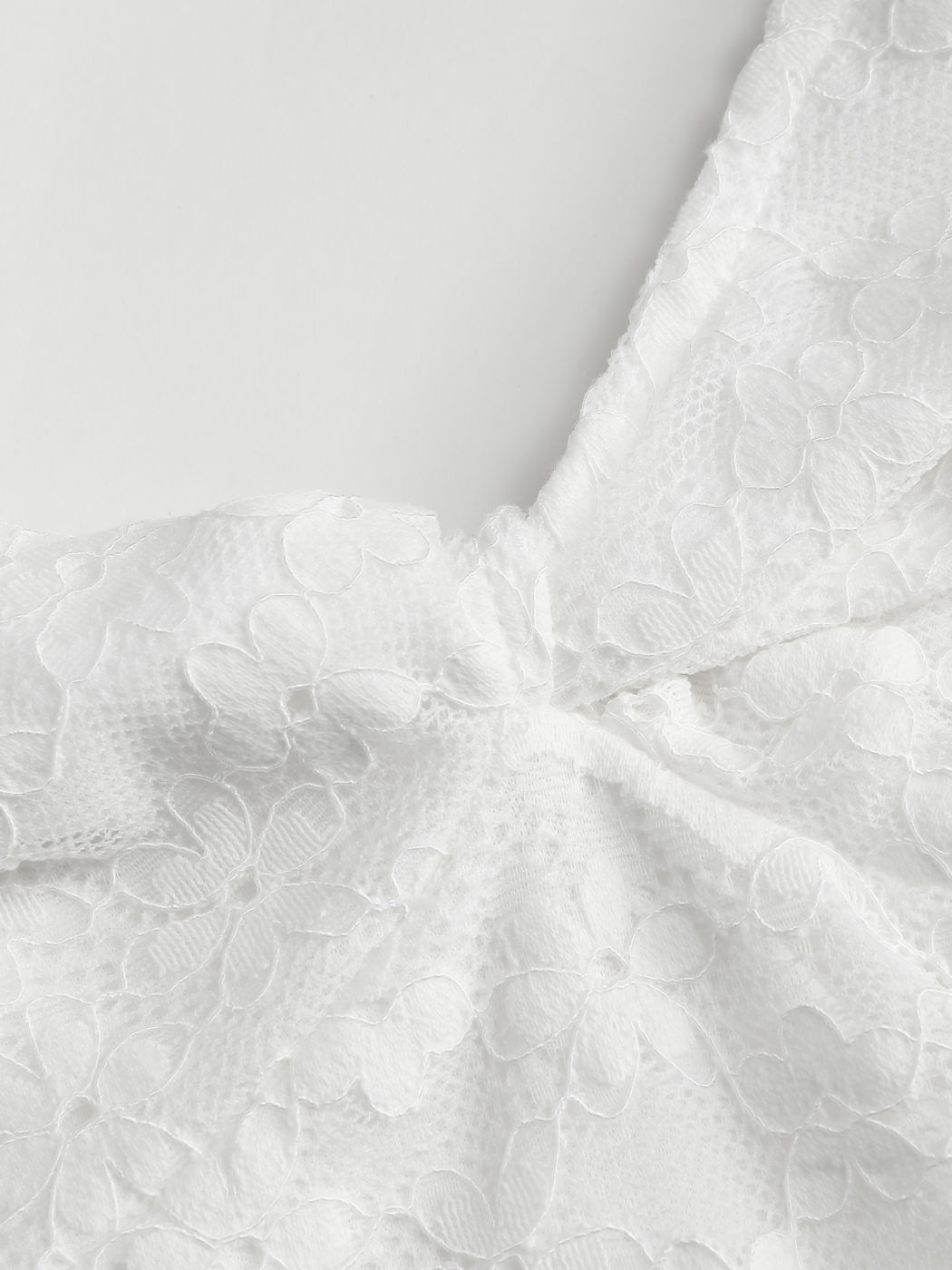 Lace Detail Backless Knitted Bodysuit