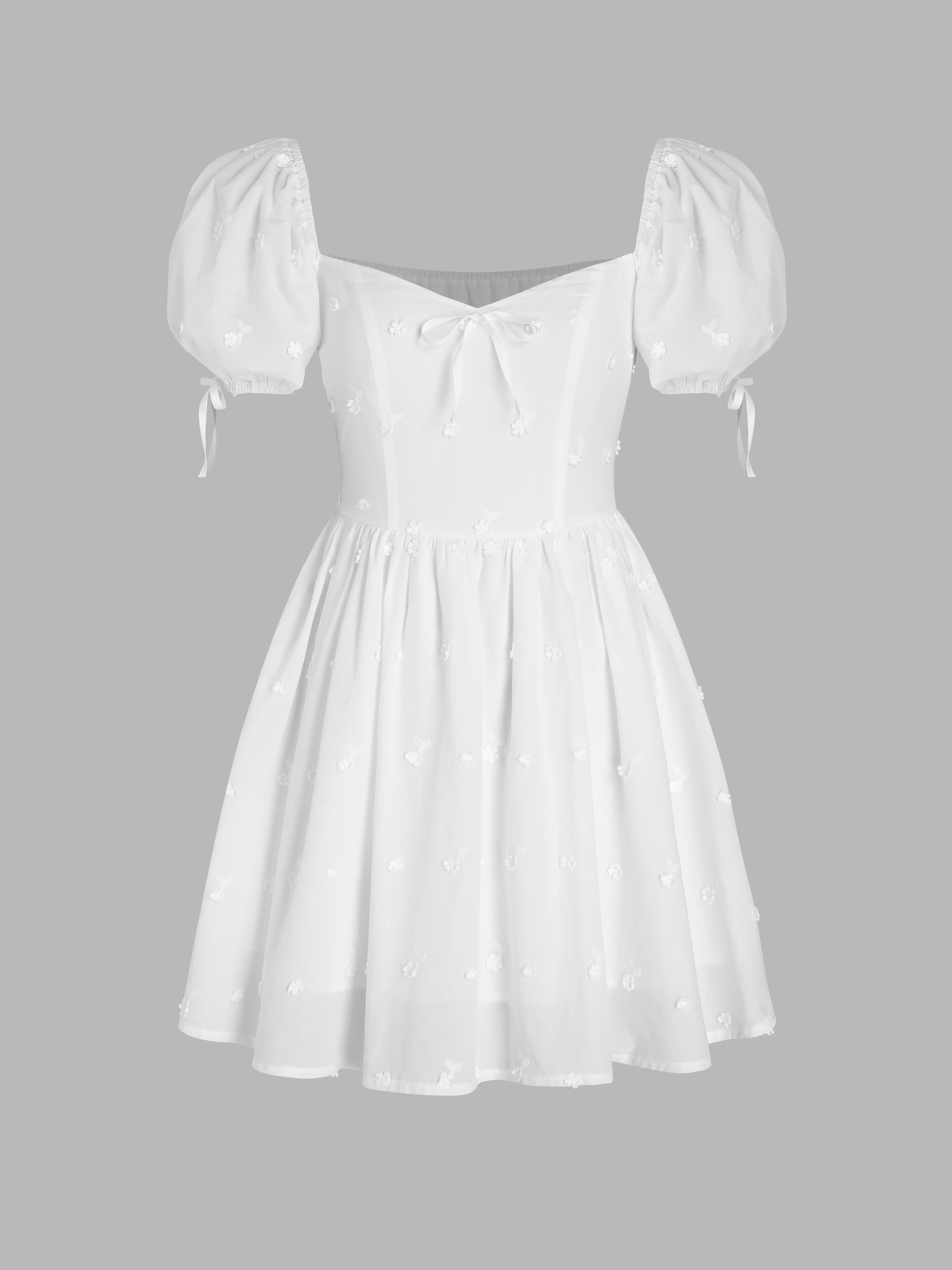 white-dress-white-graduation-dresses-sun-dresses-puff-sleeve-dress