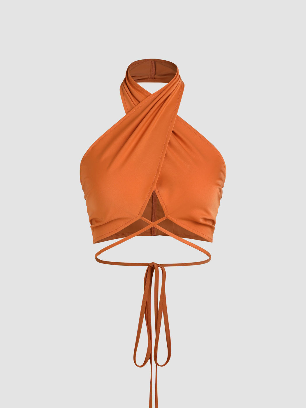  Criss Cross Rückenbindung Crop Top