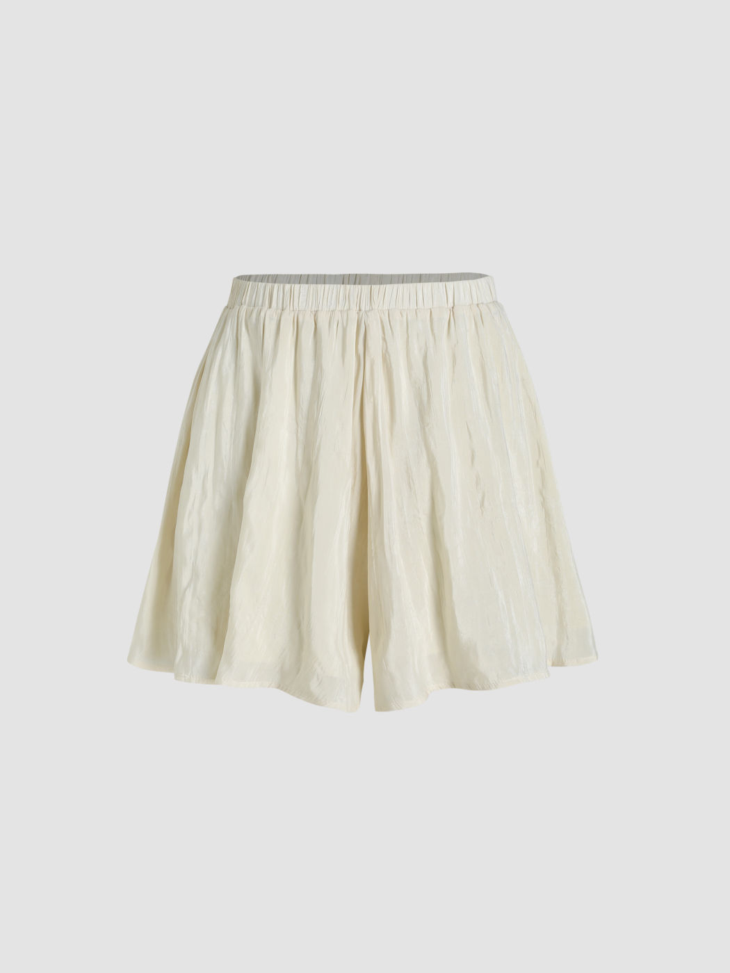 Elastic Waist Wide Leg Shorts
