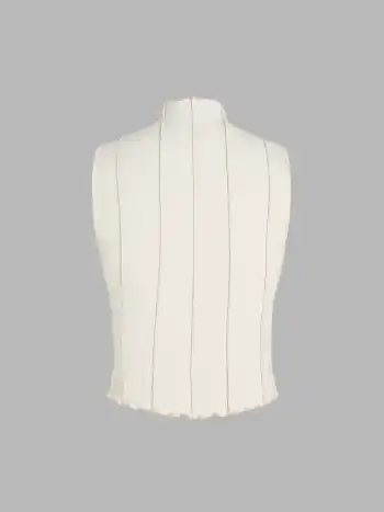 Solids Cami-Top mit hohem Halsausschnitt