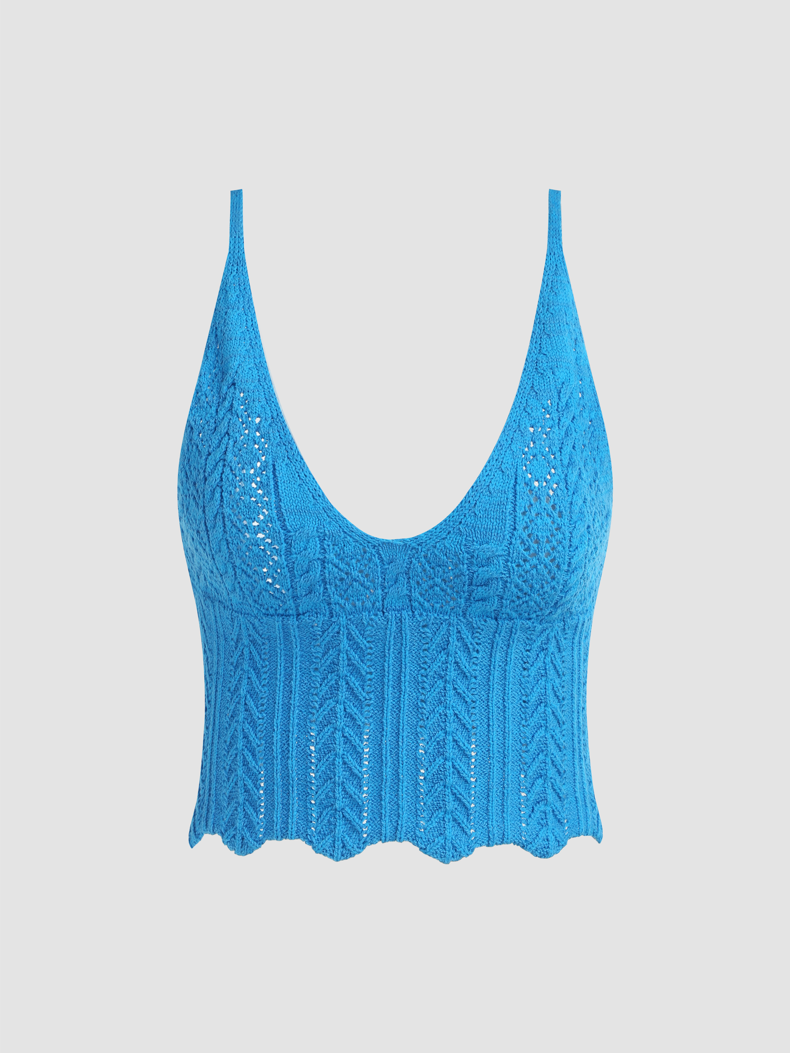 Nala Croppded knit top 水陸両用 nala クロップドニットトップスM