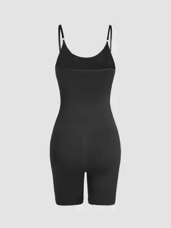 Nahtloser Scoop-Ausschnitt Rückenverschluss Shapewear Body