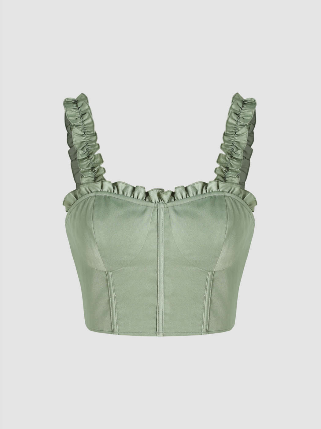 ruffle corset・ruffle flare pants set