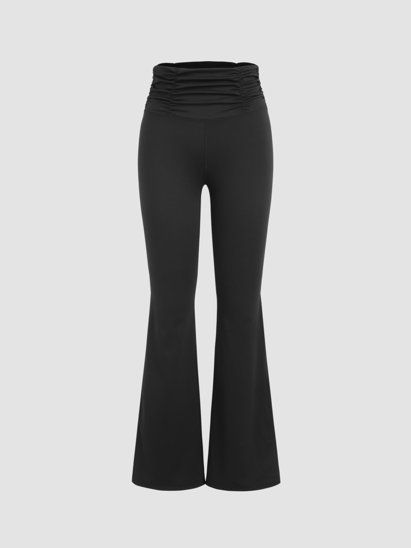 Ruched Active High Waist Flared Leggings 