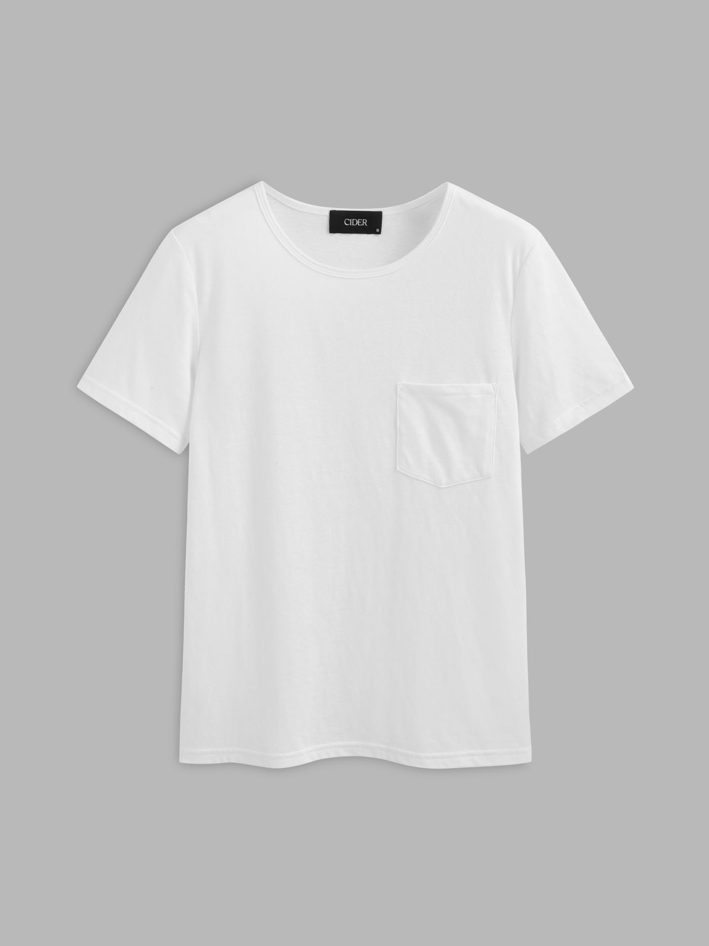 Kurzärmliges, übergroßes T-Shirt mit Tasche