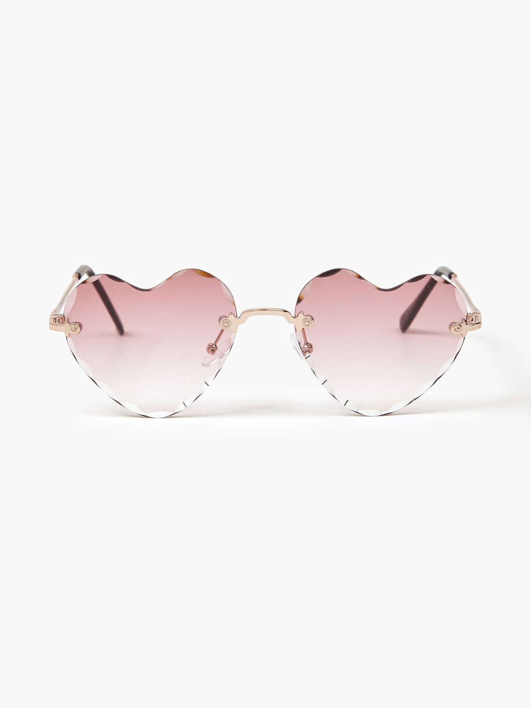 Gafas de Moda sin Montura de Diseño de Corazón con Caja - Cider