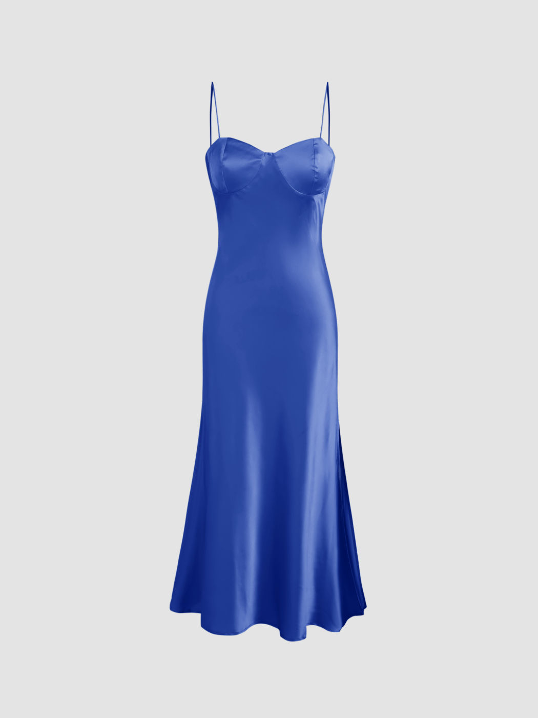 Split Backless Ruffle Hem Midi Dress For Date Party/Clubbing