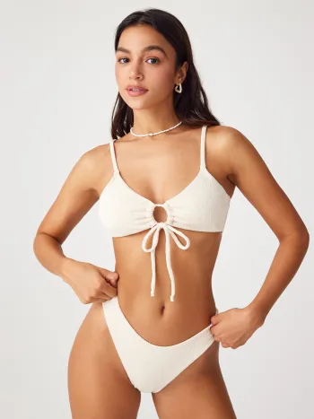Cut-Out Front Tied Bikini