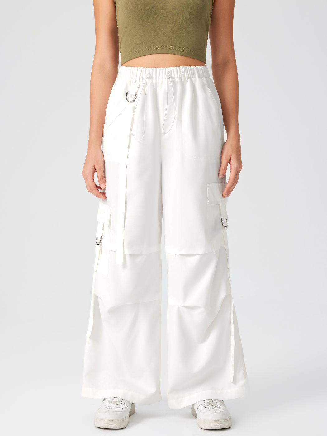  Kordelzug Taschen Cargo Hosen