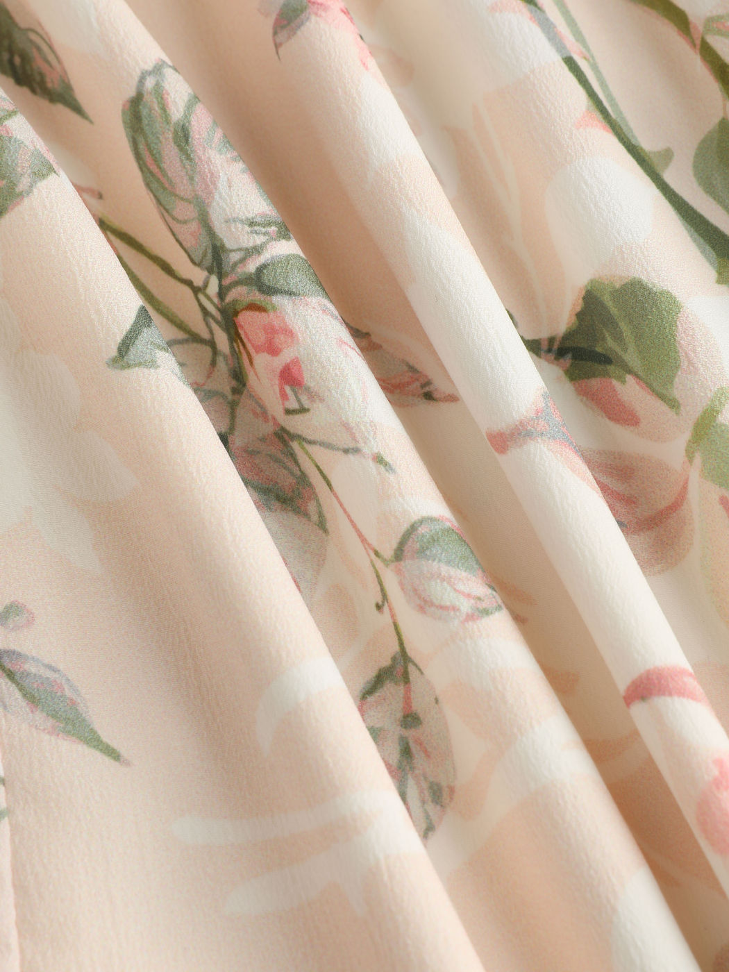 Floral Split Ruffle V-neck Maxi Dress