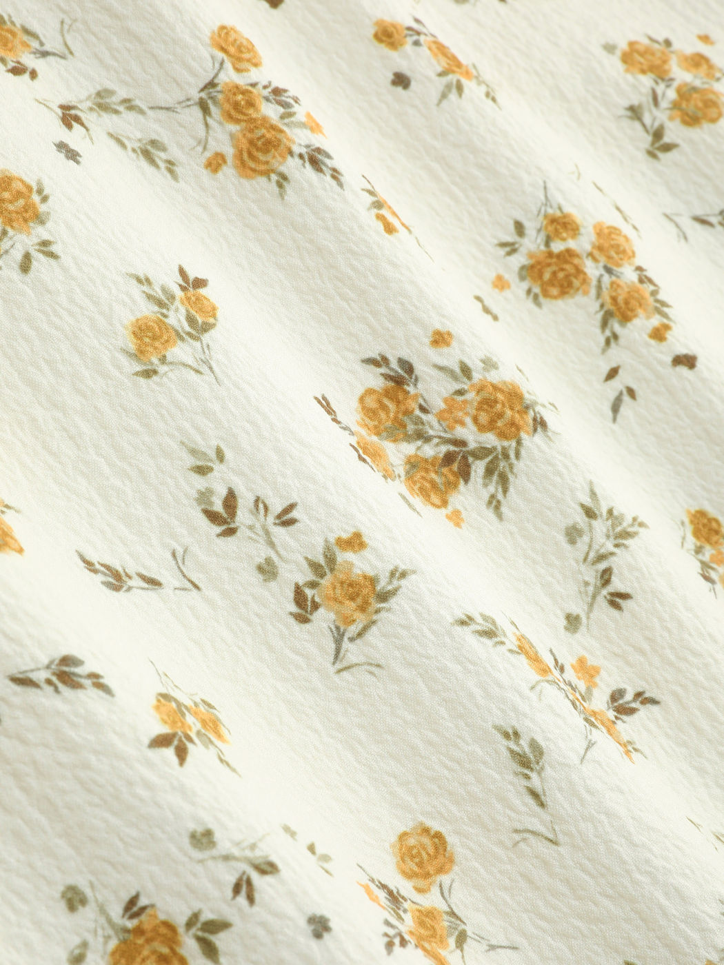 Maxikleid mit floralem Rüschensaum und V-Ausschnitt
