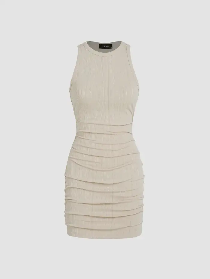 cider bodycon dress October Skies Bodycon Sweater Dress in Heather Grey main image 1