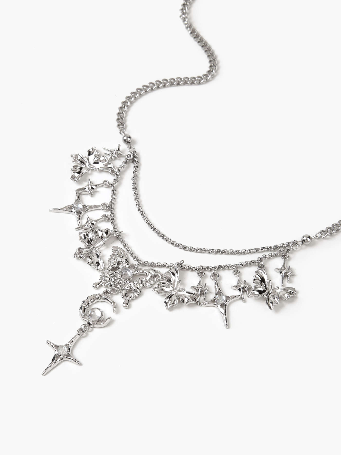 Butterfly Moon Star Decor Pendant Necklace