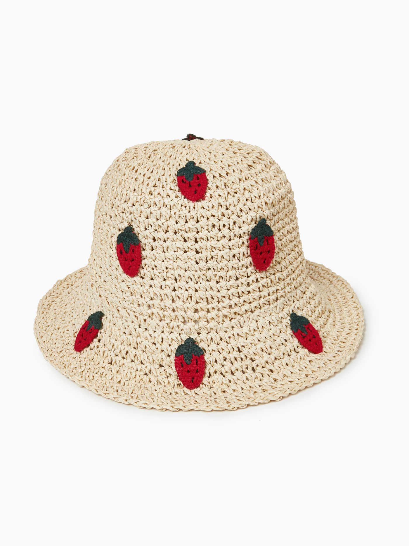 Chapeau de paille à la fraise