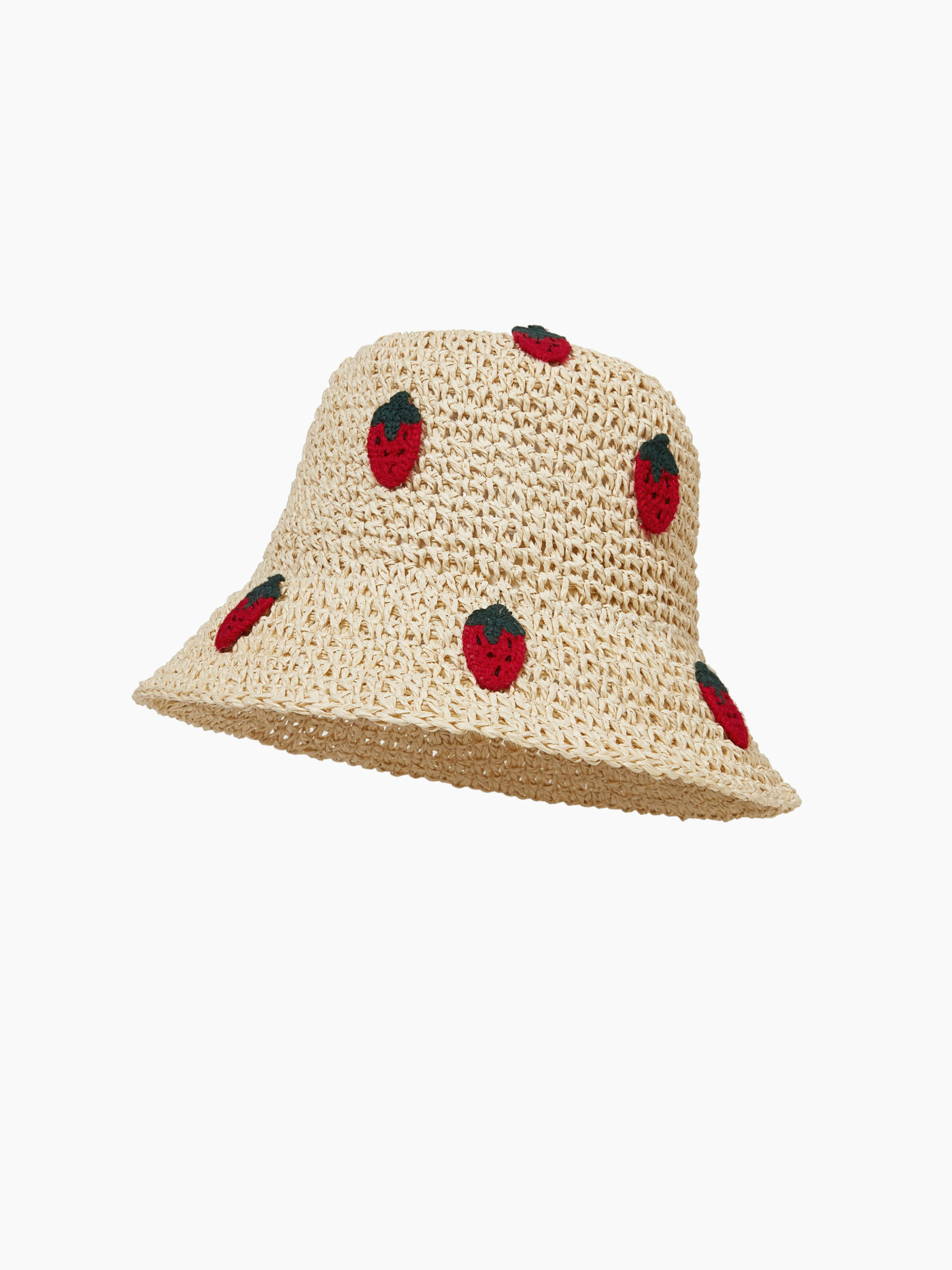 Chapeau de paille à la fraise