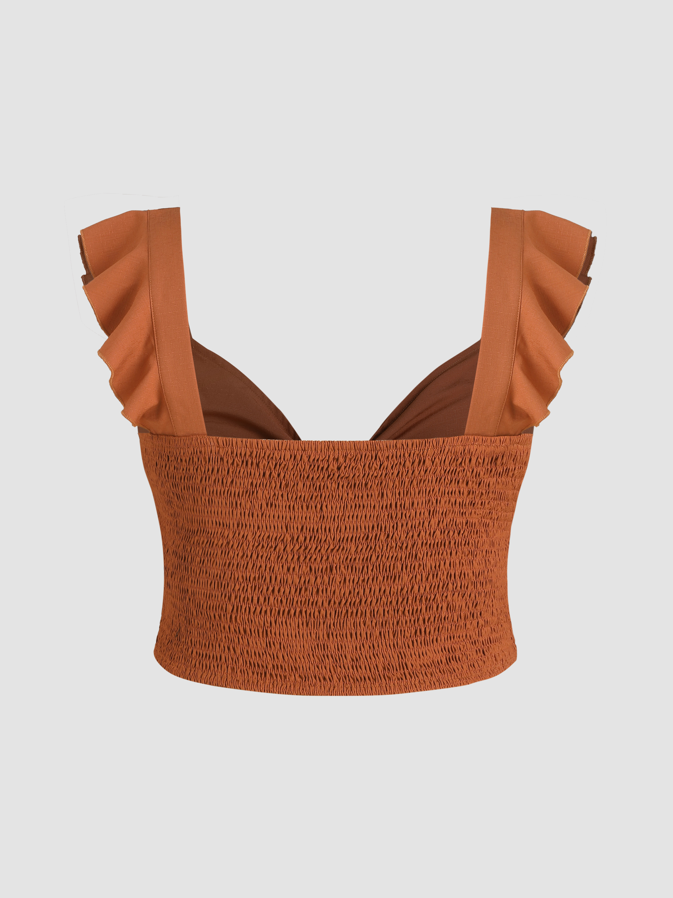 新品⭐︎ VIVIANO RUFFLE TRIMMED TOP FRAME The Ruffle Collar Top | Neiman Marcus