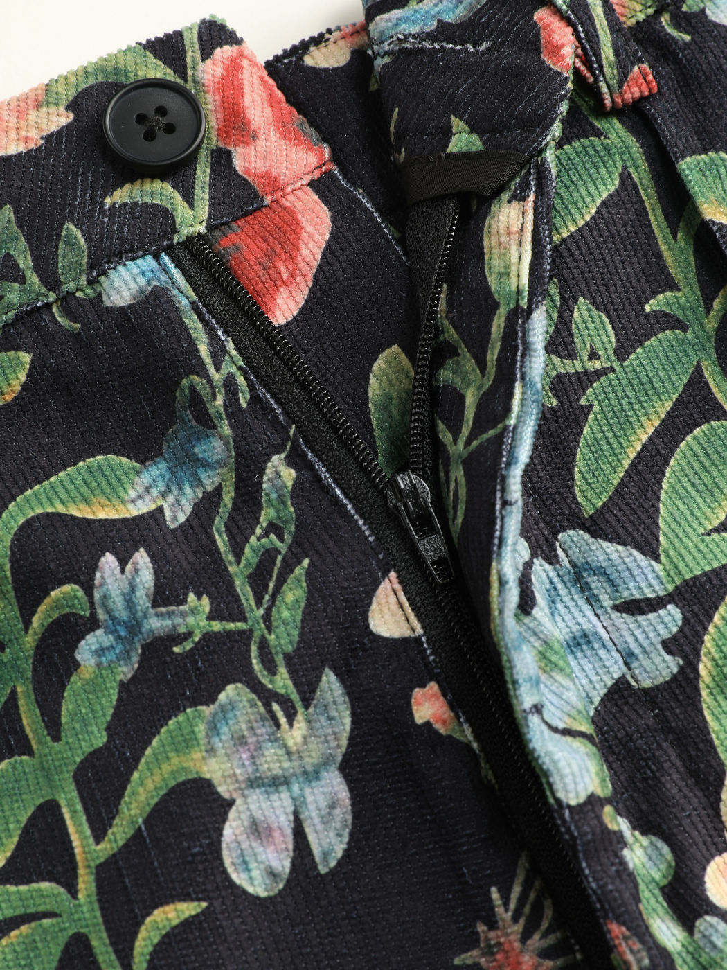 Floral Print Weite Hosen