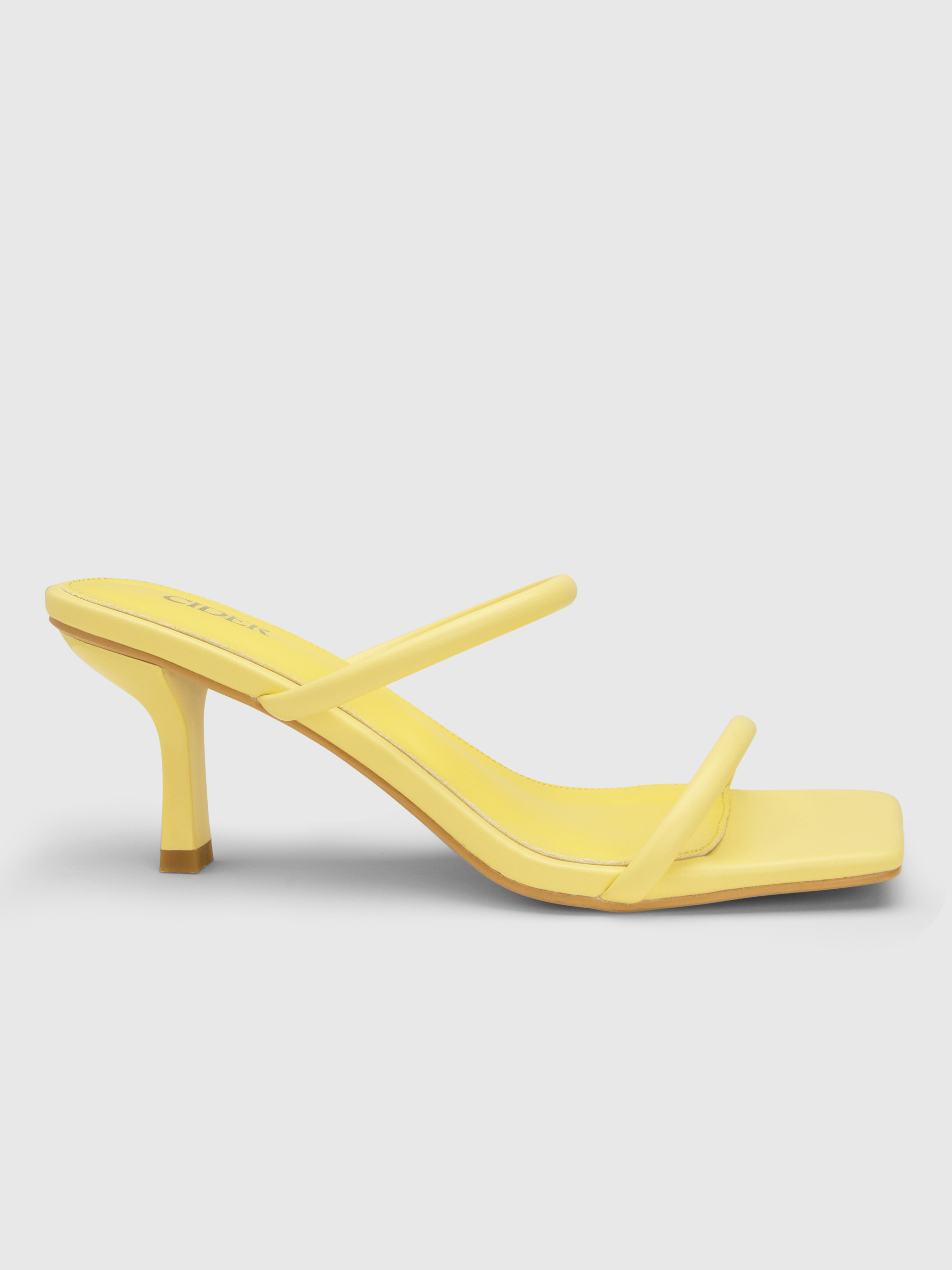 Buckle-embellished Slingback Pointed Toe Heels - Cider