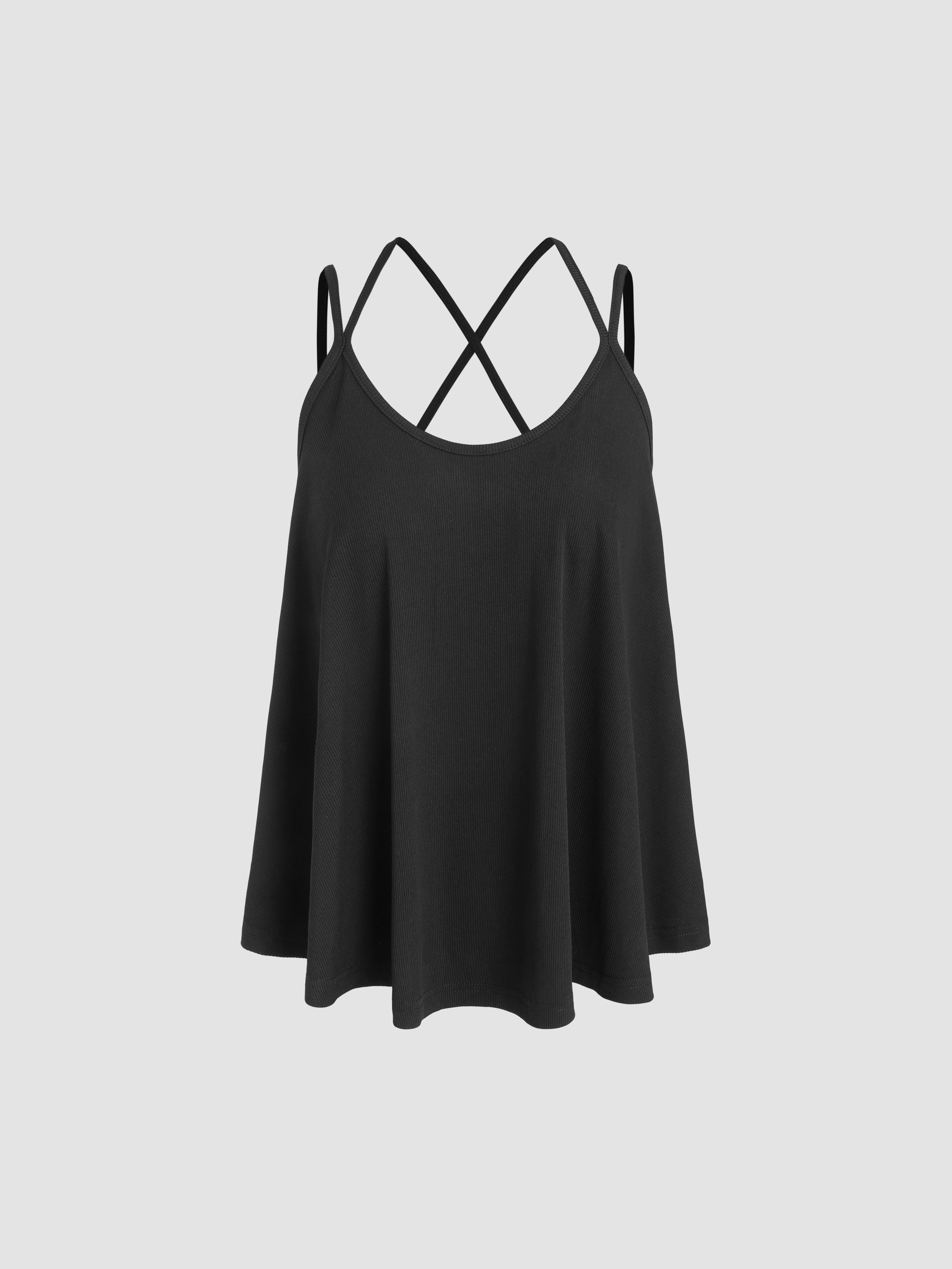 Uneckline Ruffle Tank Top Cider