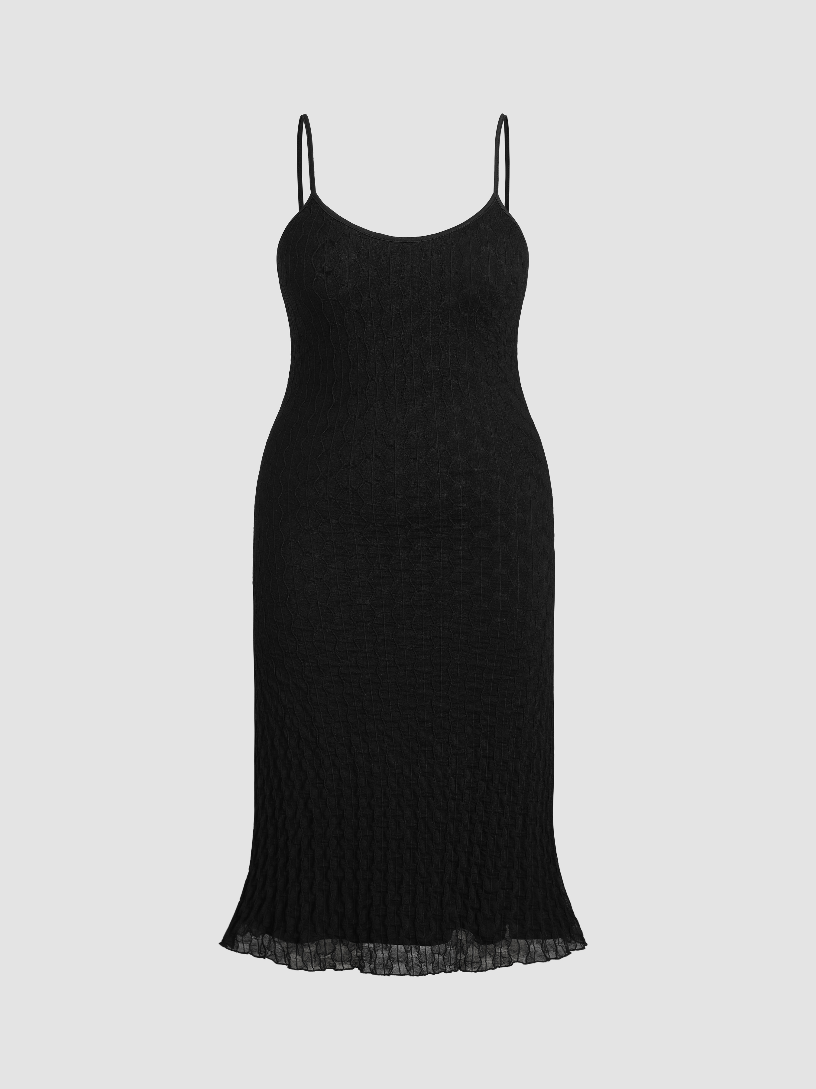 Mesh Sleeveless Maxi Dress Curve & Plus For Daily Casual