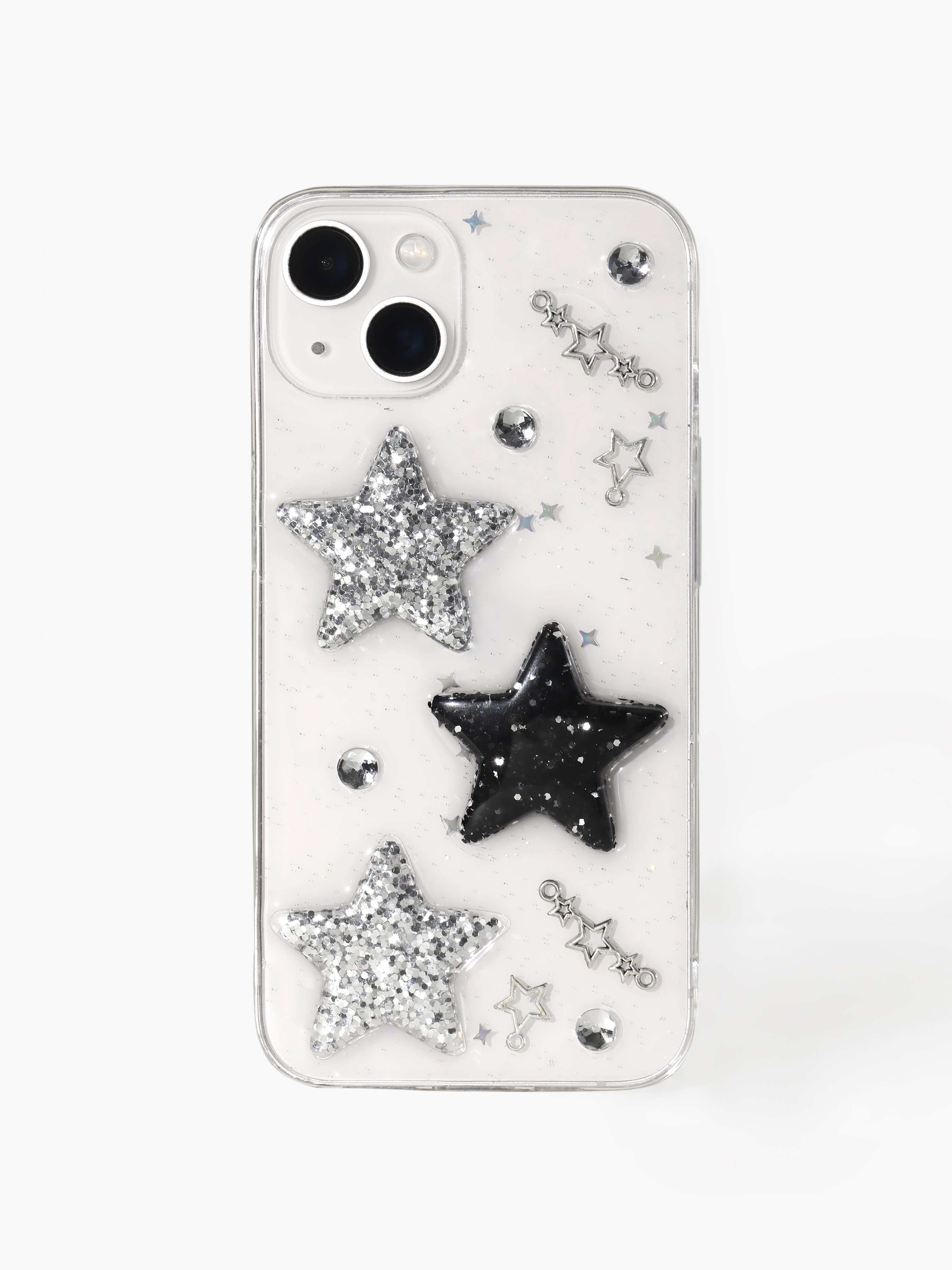 Star Sequin Transparent Phone Case - Cider