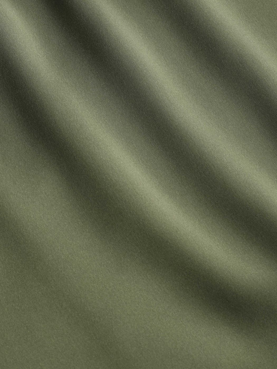 Satin-Midikleid mit Wasserfallausschnitt und Schnürkorsett Kurve & Plus