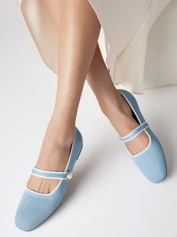 Classic Faux Pearl Mary Jane Ballet Flats
