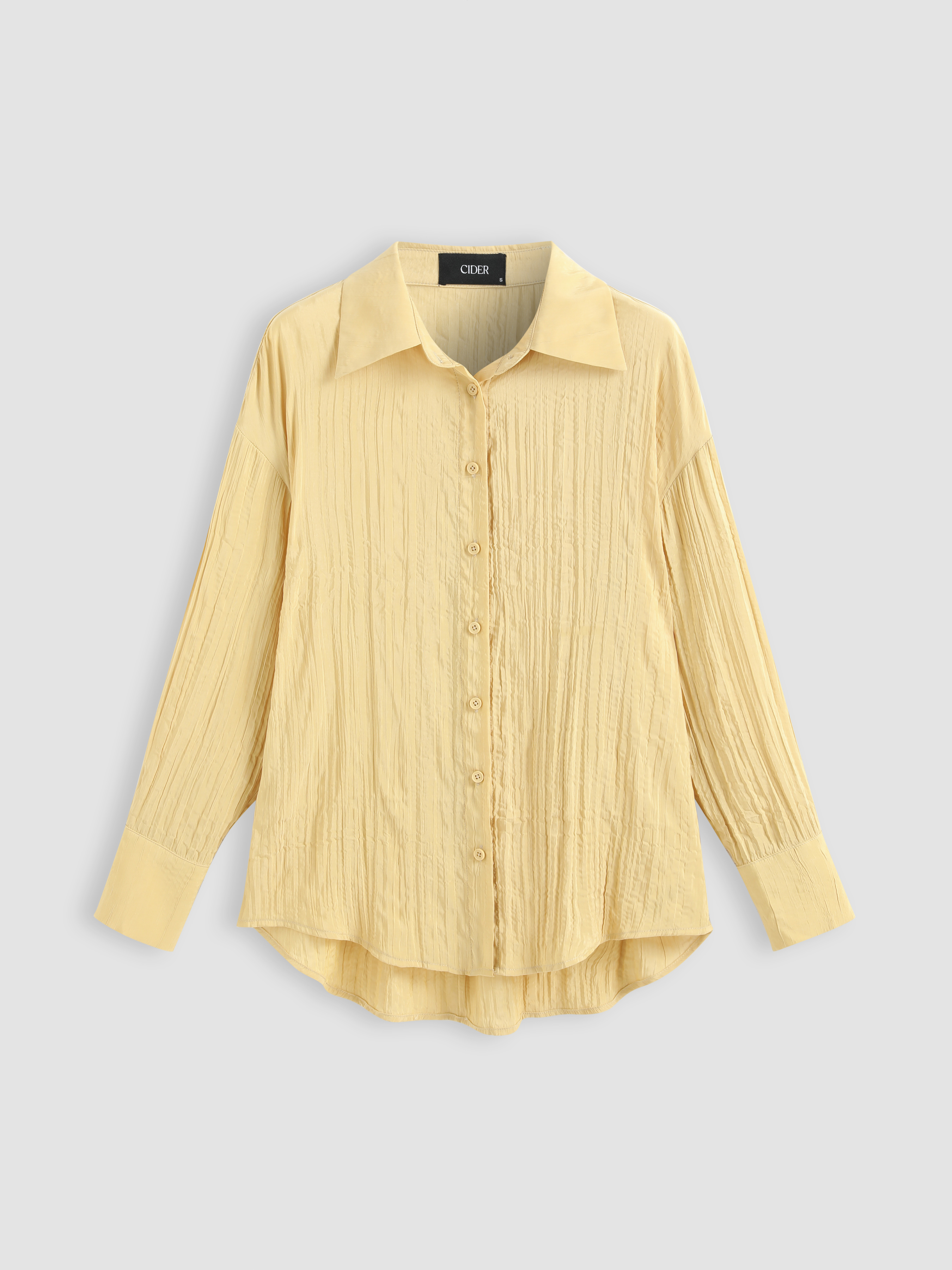 Textured Knotted Button-up Half Sleeve Shirt main image 1
