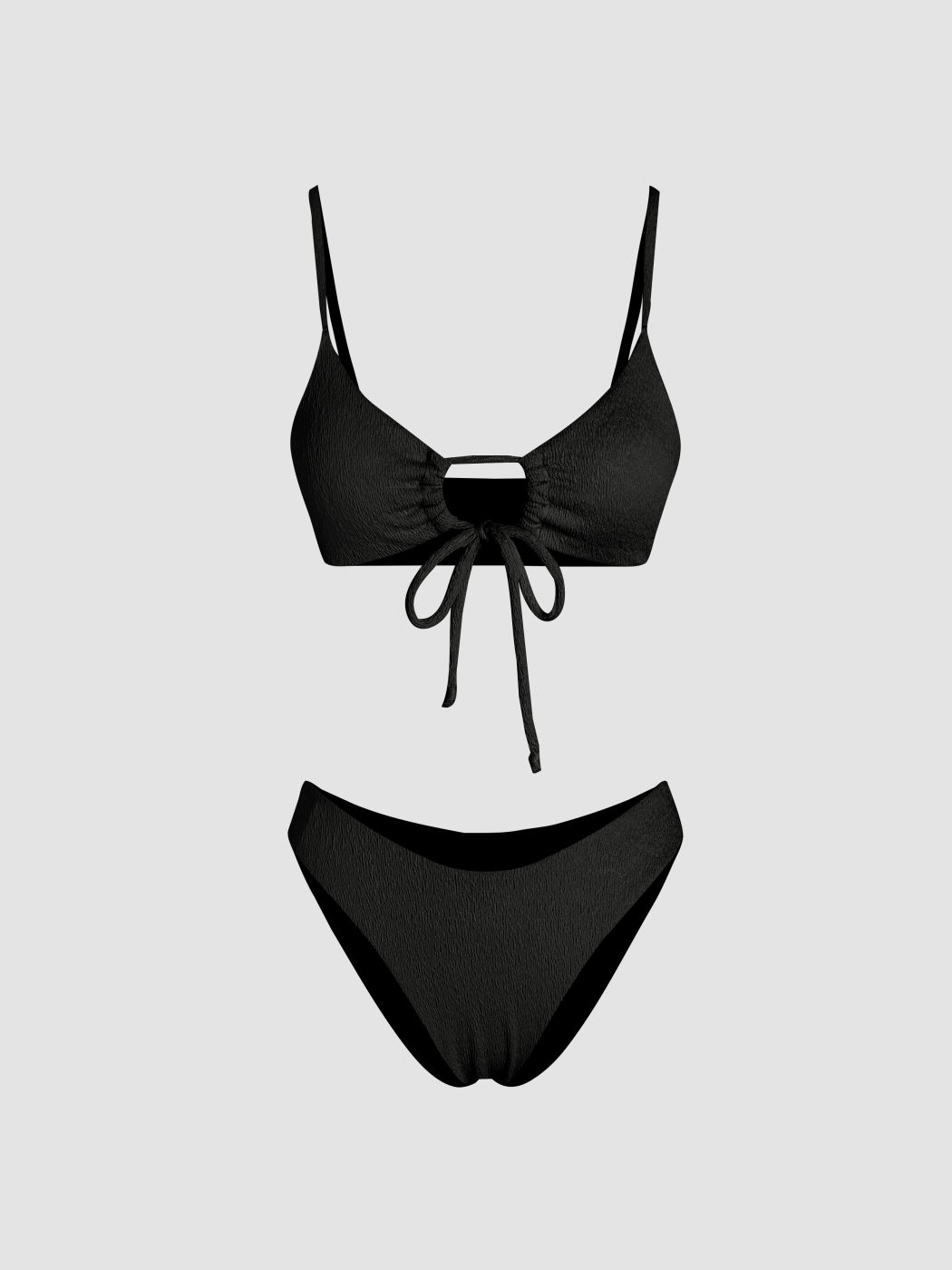 Cut-Out Front Tied Bikini