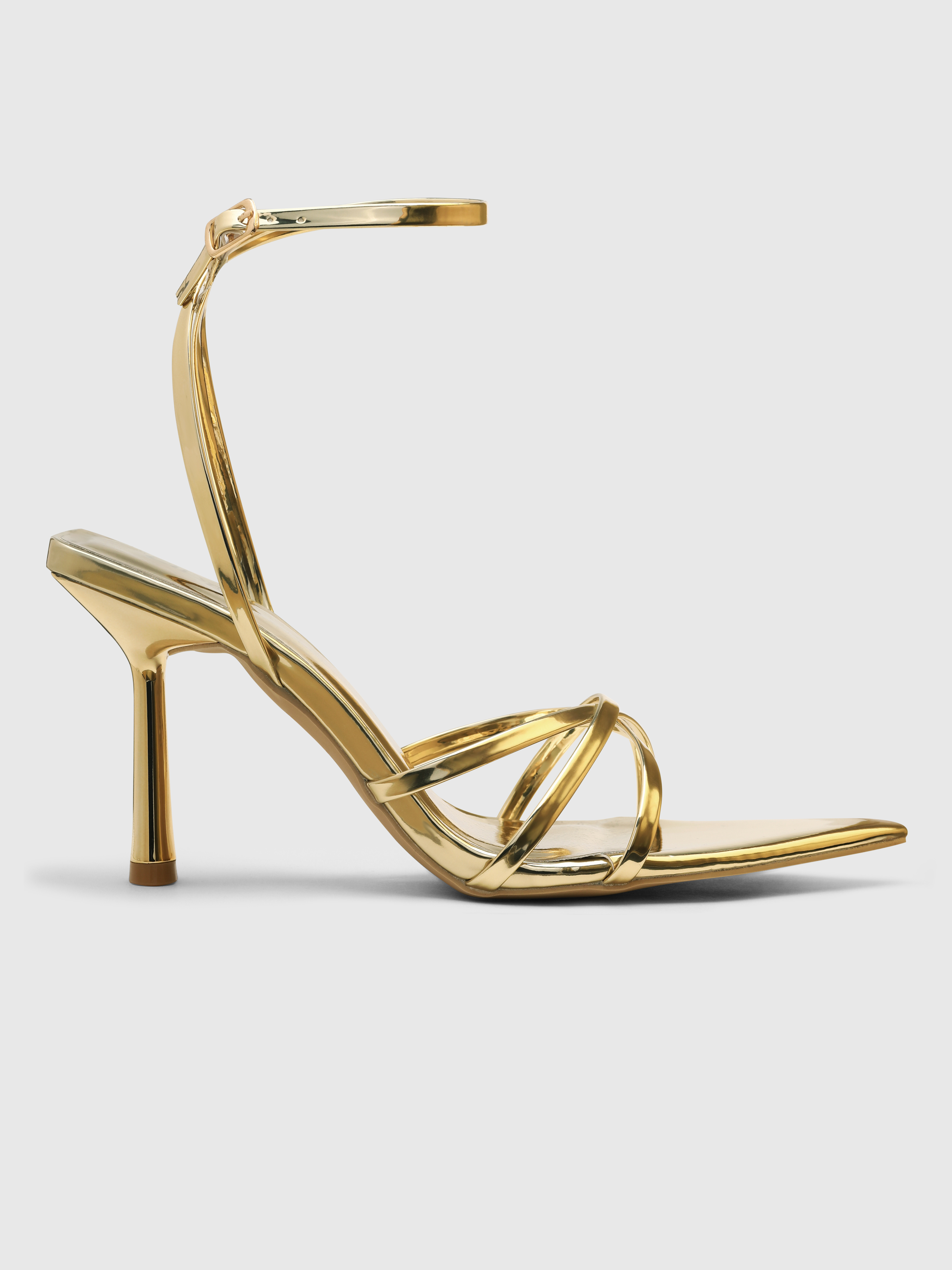 Amazing Elegant Gold Designer High Heels | Pearlings Designer Collection