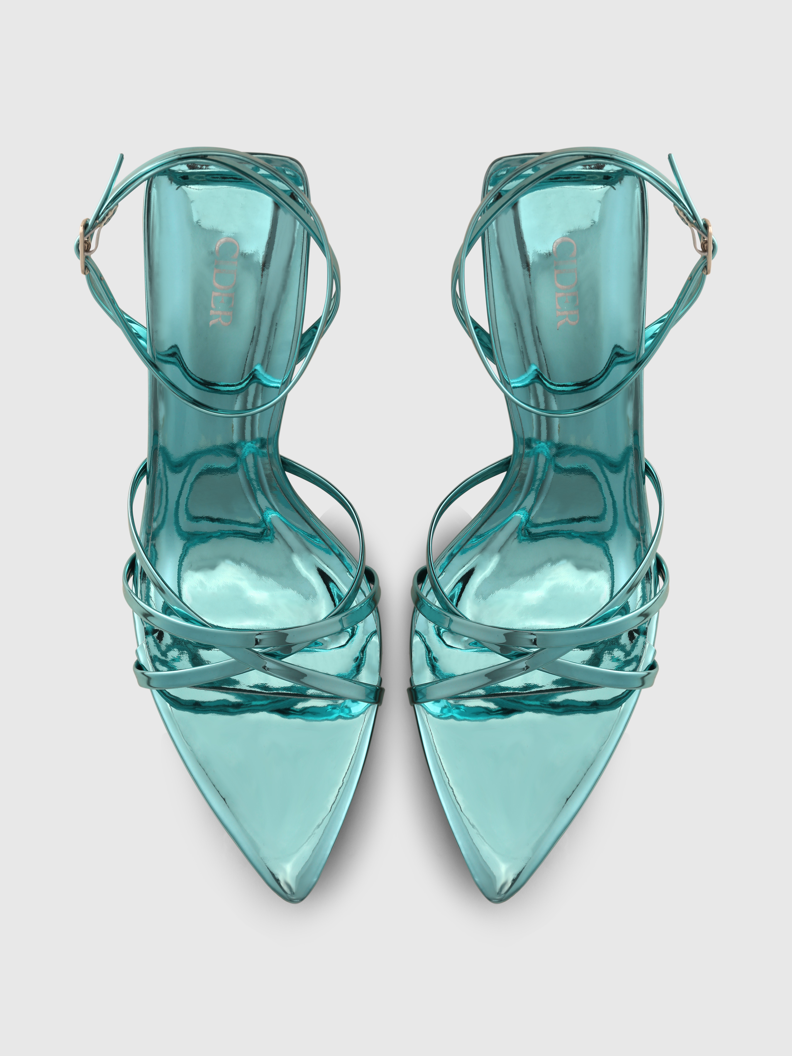 Ankle Strap Open Toe Stiletto Heels For Daily Casual
