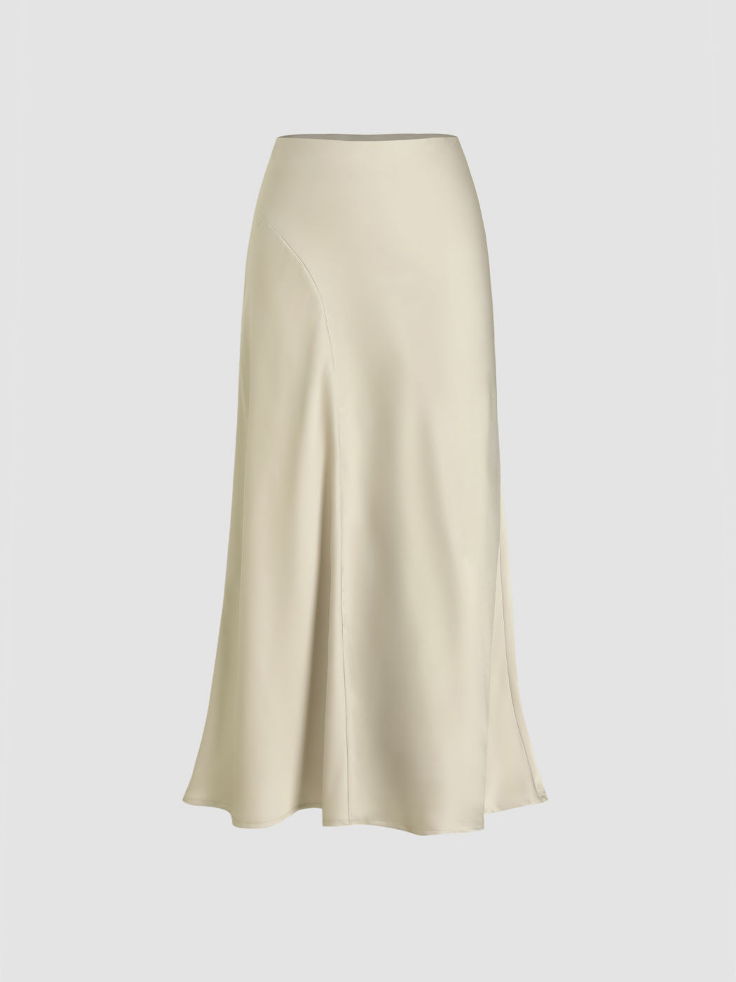 Rüschen Satin Maxirock