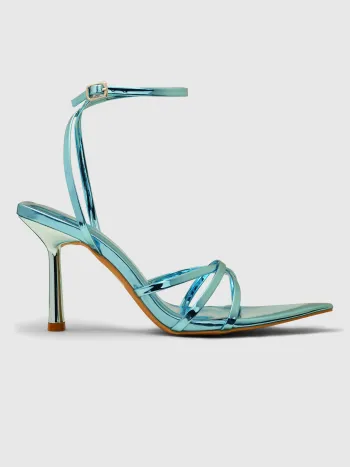 Ankle Strap Open Toe Stiletto Heels