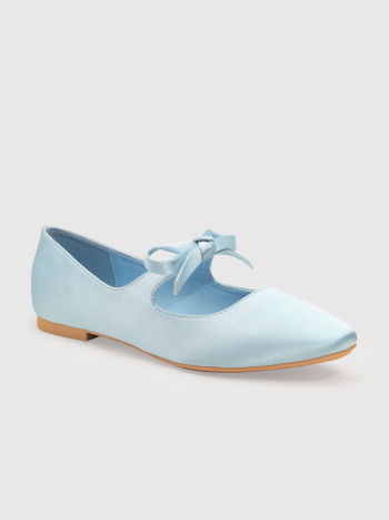 Bowknot Decor Square Toe Mary Jane Flats For Daily Casual Date Vacation