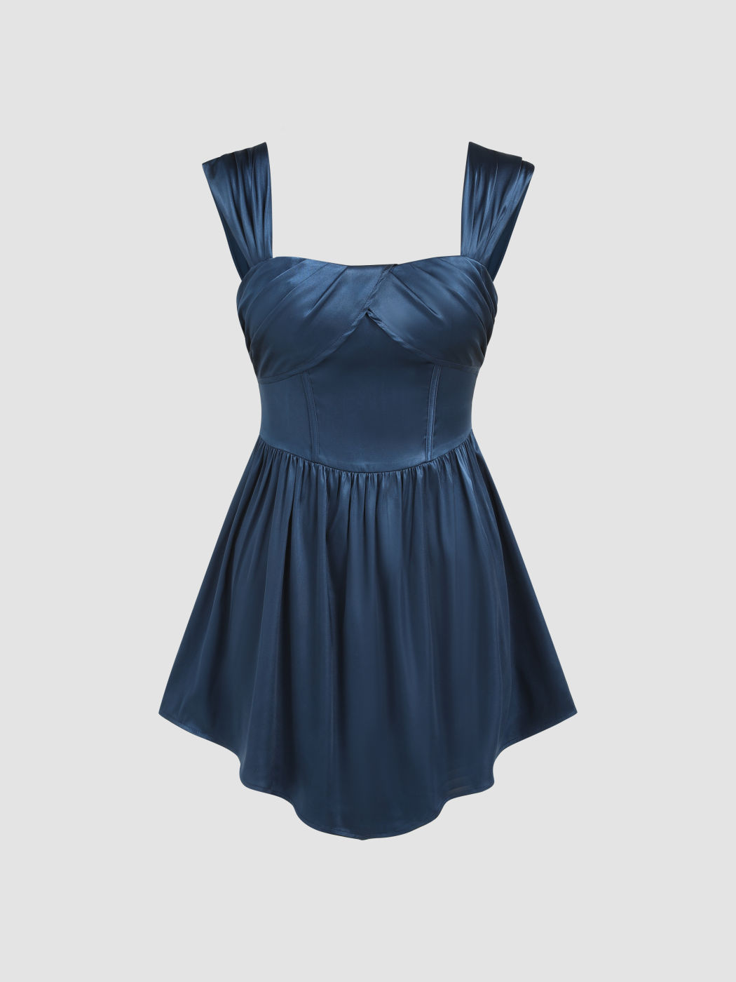 Korsett-Minikleid mit Rüschen und Rüschen