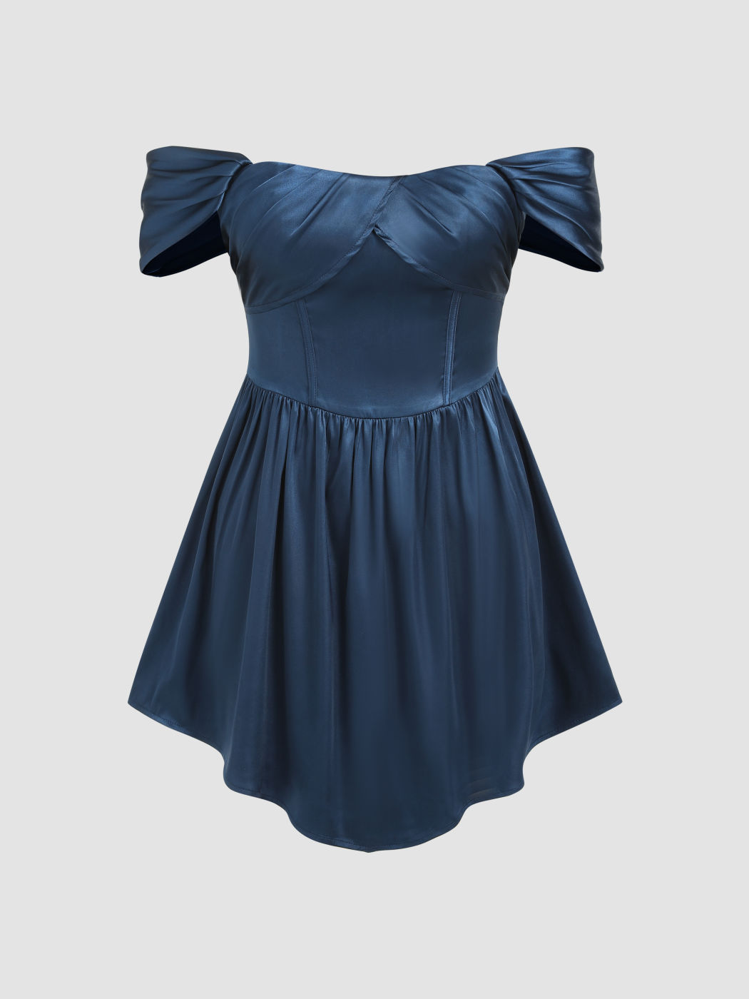 Korsett-Minikleid mit Rüschen und Rüschen