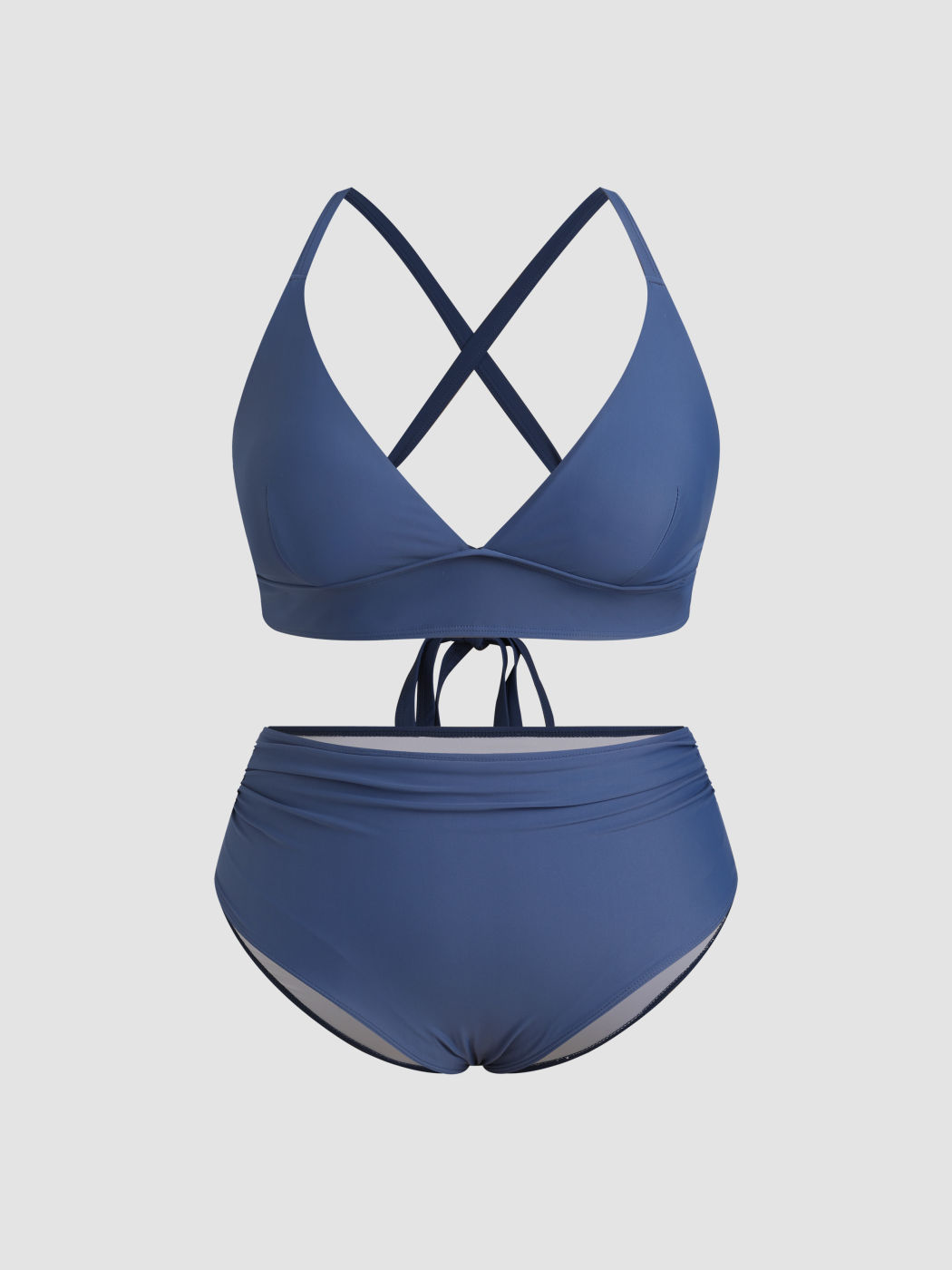 Tie Back Shaping Bikini Swimsuit Curve & Plus