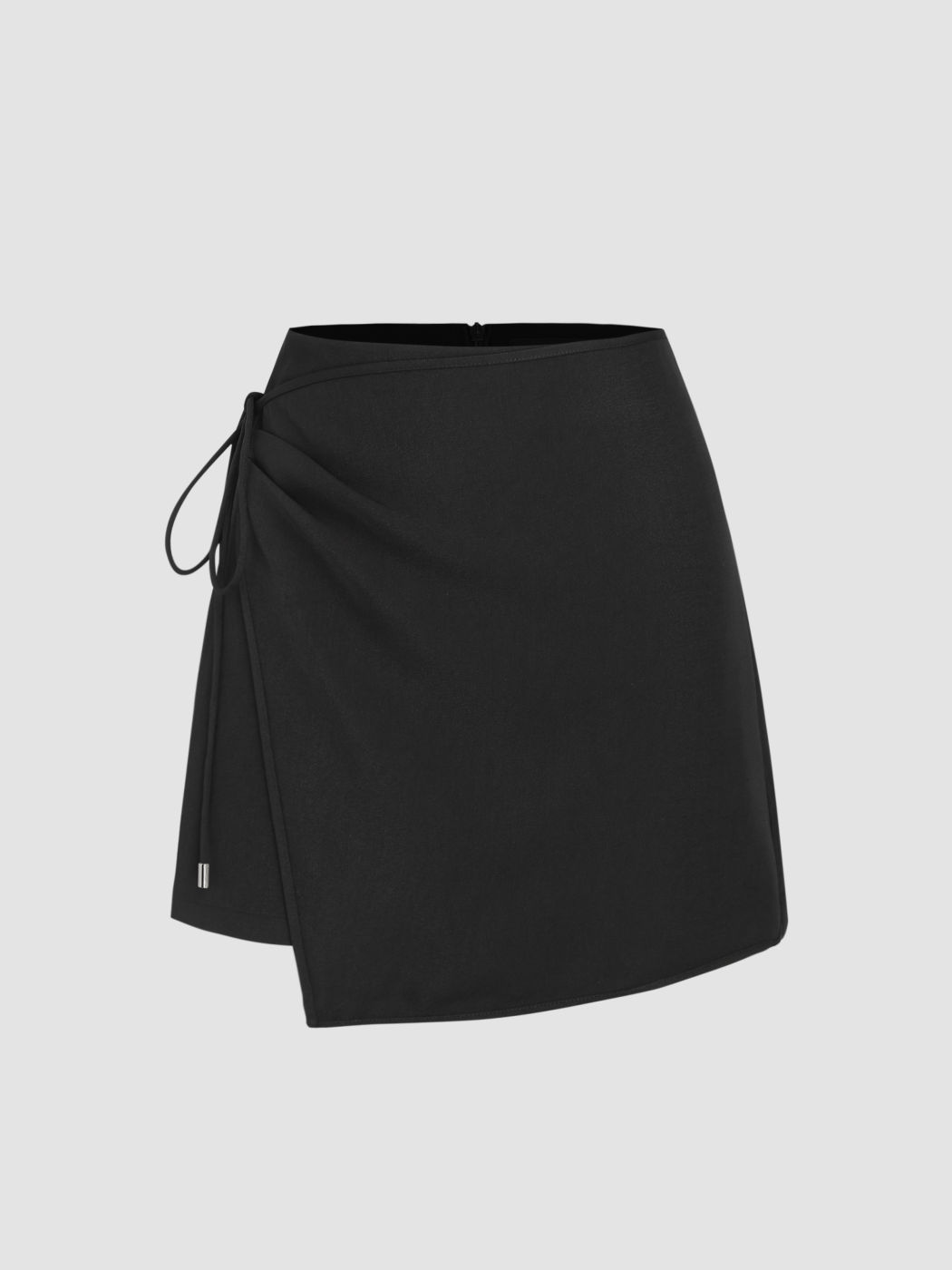 Knotted Wrap Mini Skirt