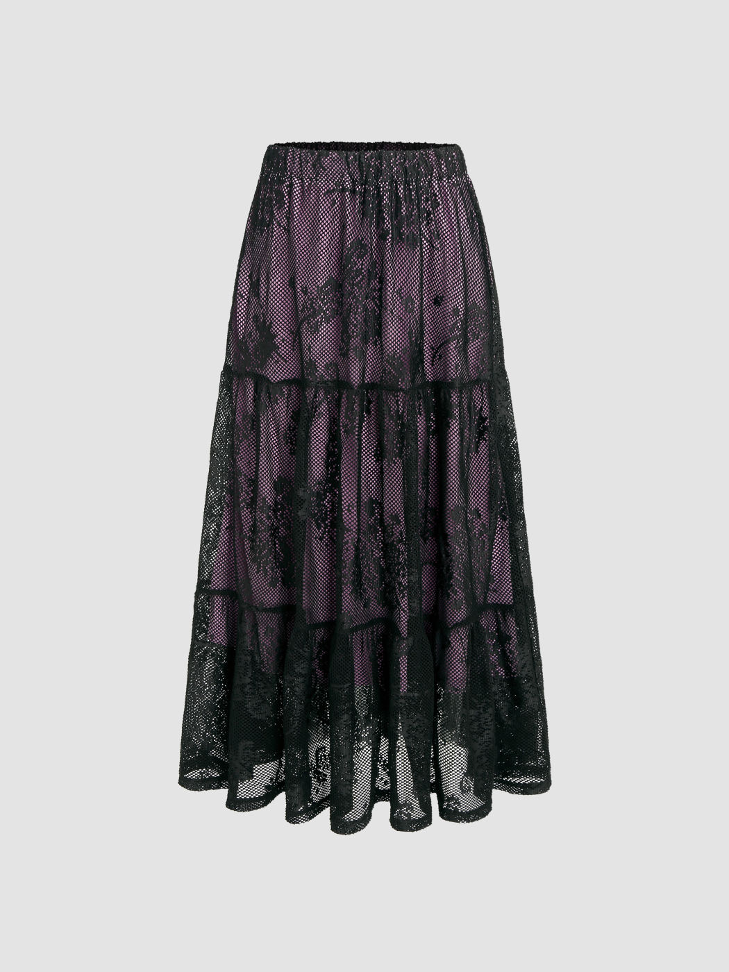 Halloween Mesh Knit Fabric Cider X Bratz Grunge Girl Long Mesh Skirt