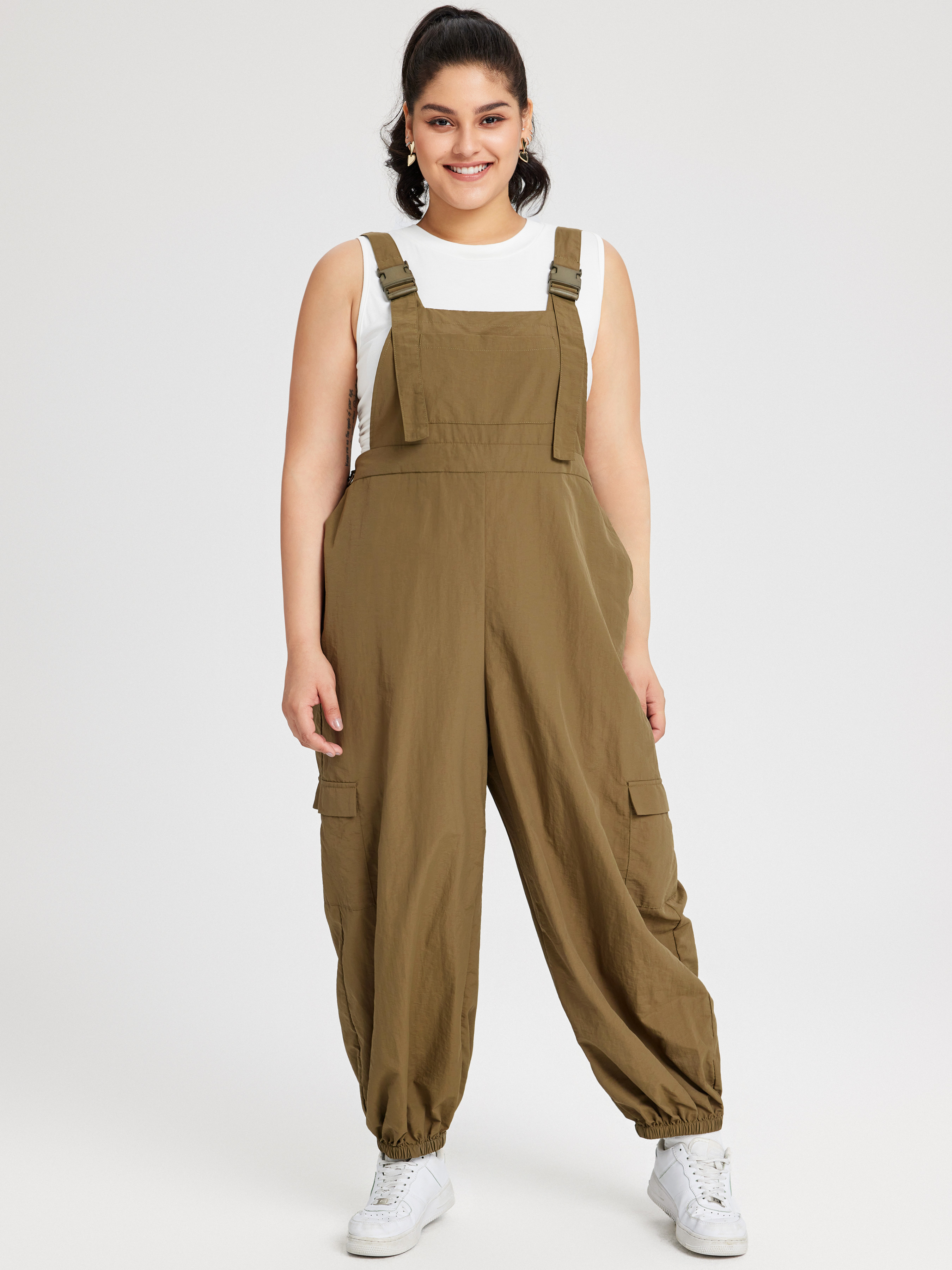 Drawstring Baggy Jumpsuit