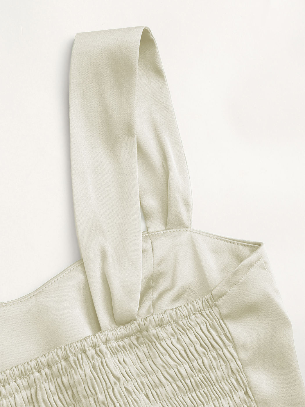  Gerafftes Satin Crop Cami Oberteile
