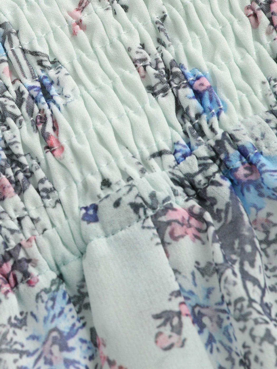 Maxi abito in chiffon floreale con balze e lattuga Curvy
